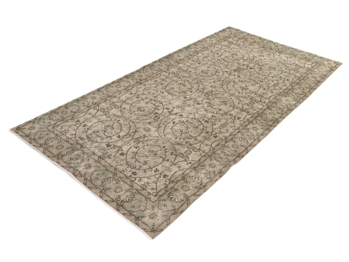 Turkish rug 4x8, Art deco Carpet rug, Oushak rug 4x8, Unique rug, Rare find Vintage rug, Turkey rug, Wool rug, One of a kind rug, 9579