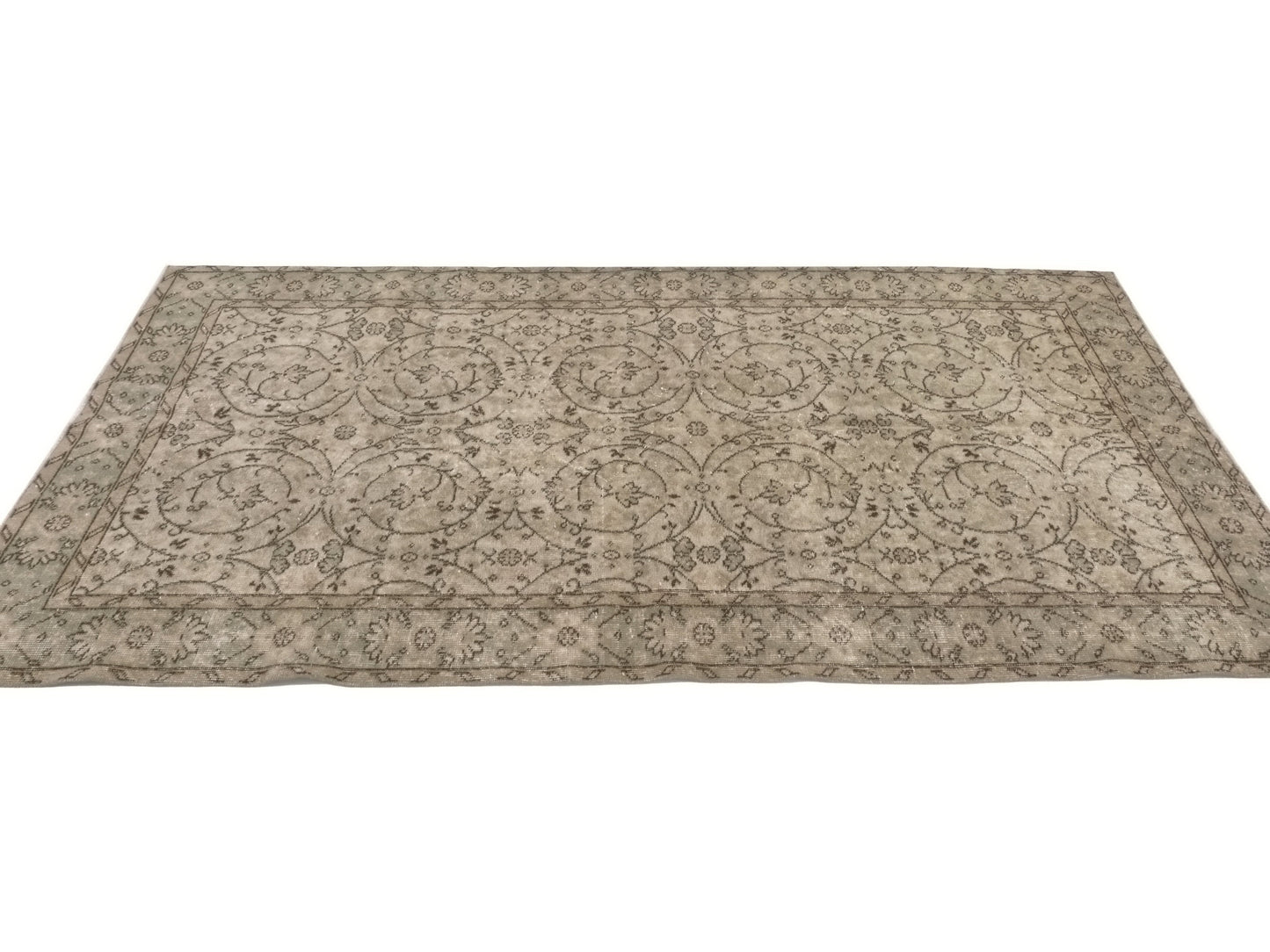 Turkish rug 4x8, Art deco Carpet rug, Oushak rug 4x8, Unique rug, Rare find Vintage rug, Turkey rug, Wool rug, One of a kind rug, 9579