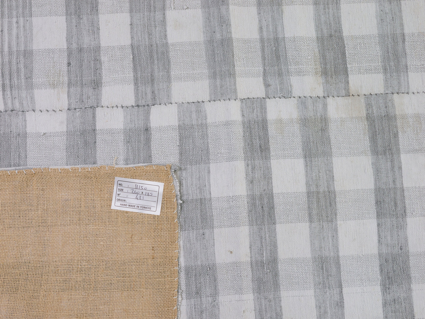 Vintage Kilim, Turkish Kilim, Kilim Rug, Handmade Plaid Striped Kilim Rug, Bohemian Unique Kilim Rug, Living Room Rug, Kilim Rug 6x9, 11150