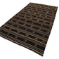 Turkish Kilim Rug, Vintage Kilim Black, Kilim Rug 6x10, Handmade Anatolia Kilim Rug, Entryway Rug, Rustic Rug, Turkish Kilim, 10517