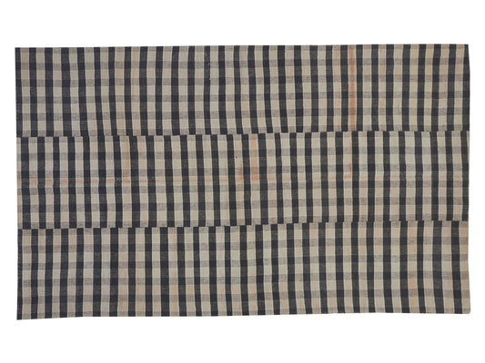 Turkish Kilim Rug, Vintage Kilim, Turkish Kilim, Plaid Kilim Rug, Entryway Rug, Rug Kilim, Handmade Anatolia Rug, Kilim Rug 6x9, 11117