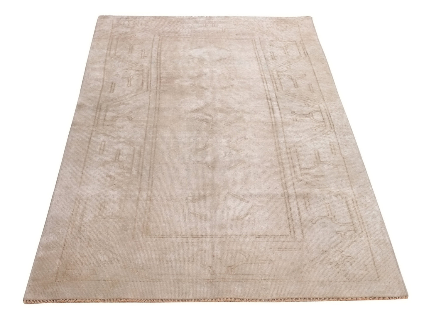 4x7 Small Turkish rug, Faded Oushak Rug, Area Rug, Turkey rug, Vintage Carpet Rug, Neutral rug, Handmade rug, Area rug, Anatolia Rug, 10030