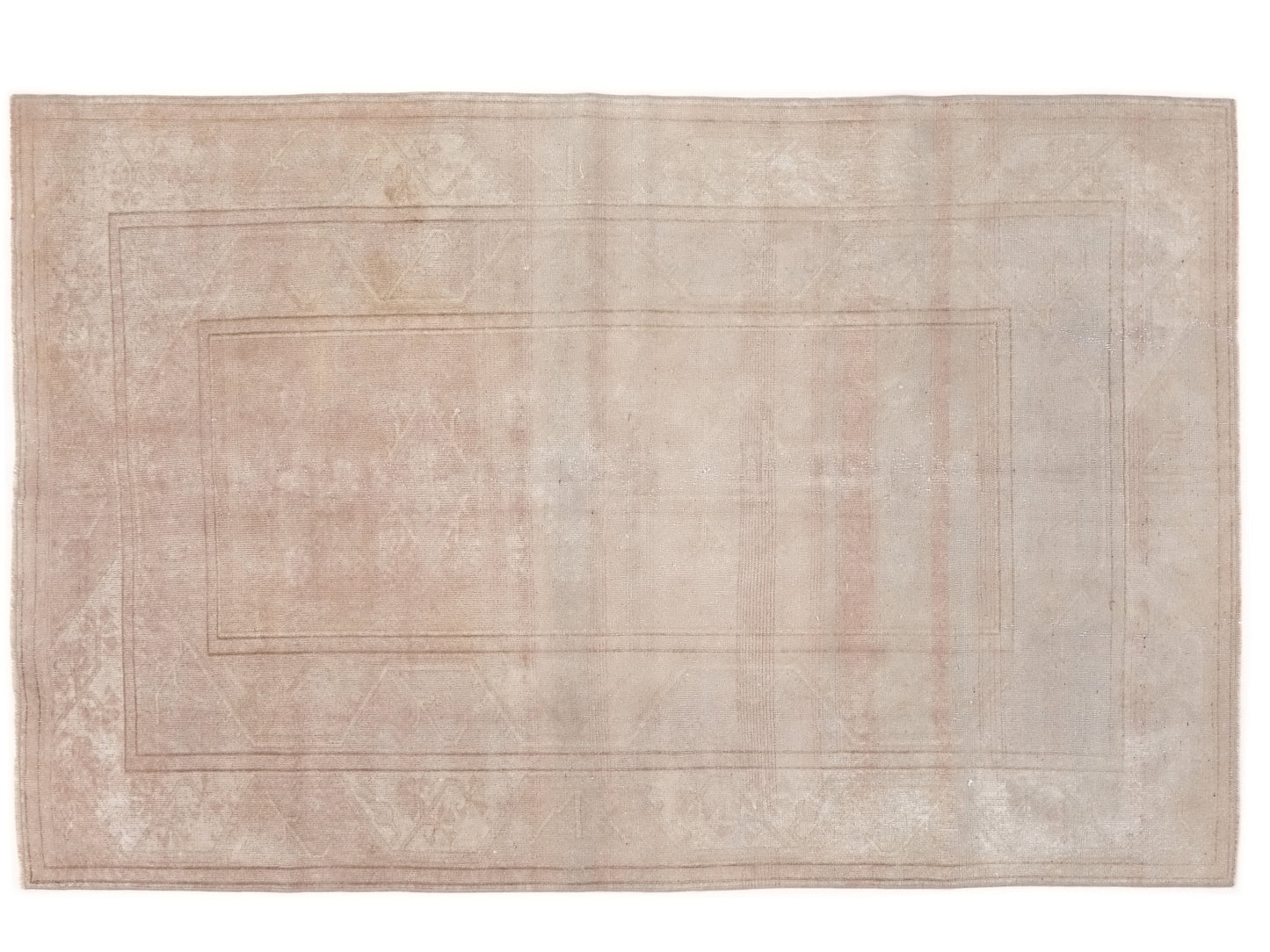 Neutral Oushak Area Rug, 5x8 Oushak Vintage Turkish rug ,Scandinavian Rug, Living room rug, Turkish Rug Beige, Bedroom rug, 10023