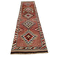 Scandinavian Rug Runner 3x12, Turkish Runner, Faded Rug, Vintage Runner, Oushak Runner ,Kitchen Farmhouse Runner Rug, Kilim Runner, 7706