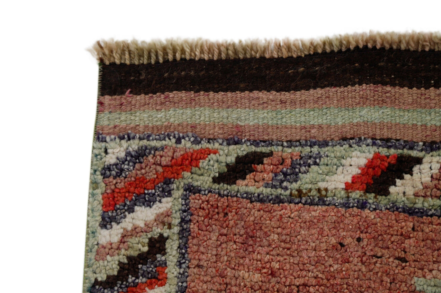Scandinavian Rug Runner 3x12, Turkish Runner, Faded Rug, Vintage Runner, Oushak Runner ,Kitchen Farmhouse Runner Rug, Kilim Runner, 7706