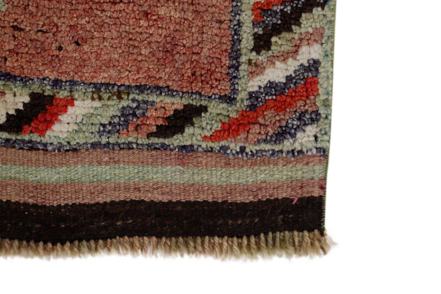 Scandinavian Rug Runner 3x12, Turkish Runner, Faded Rug, Vintage Runner, Oushak Runner ,Kitchen Farmhouse Runner Rug, Kilim Runner, 7706