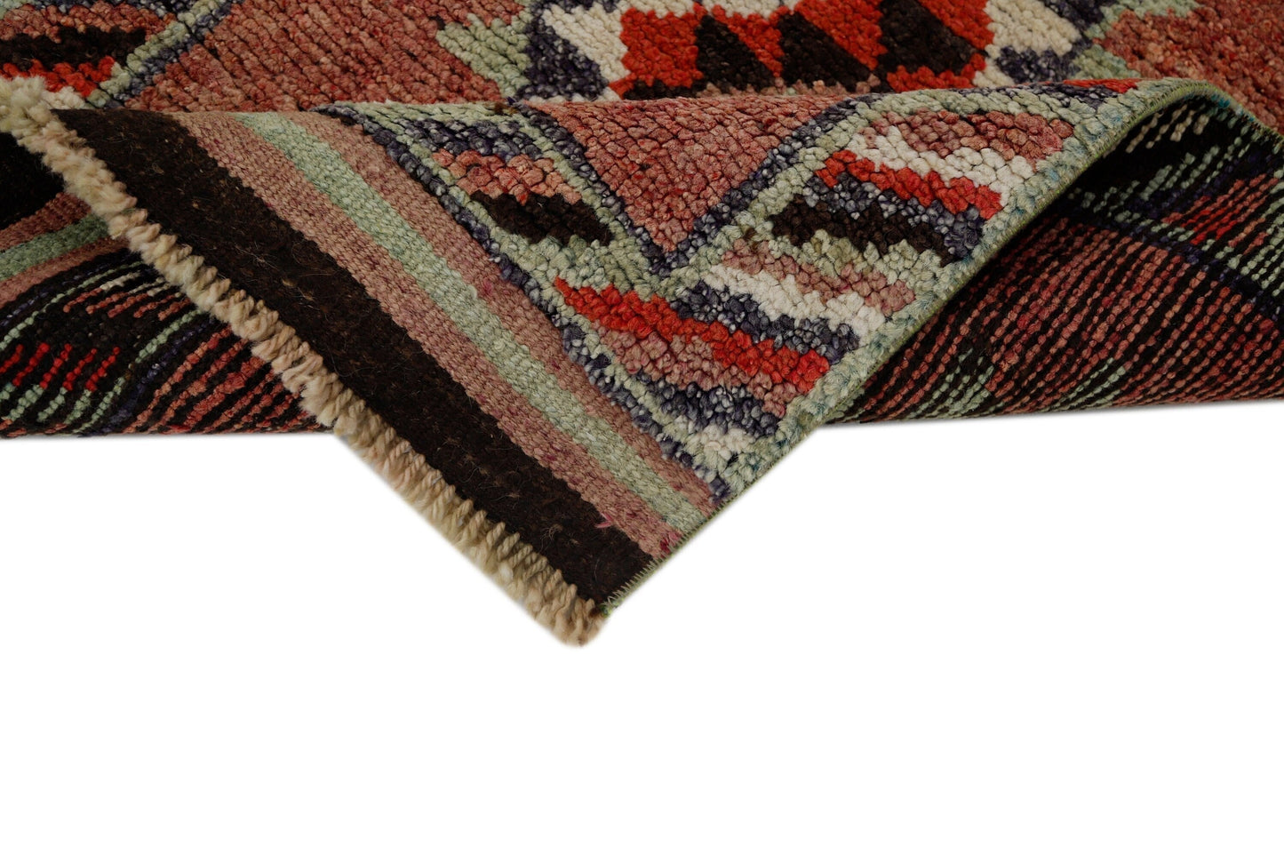 Scandinavian Rug Runner 3x12, Turkish Runner, Faded Rug, Vintage Runner, Oushak Runner ,Kitchen Farmhouse Runner Rug, Kilim Runner, 7706