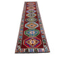 Bohemian Geometric Rainbow Runner Rug, Turkish Runner, Oushak Runner, Vintage Runner, Carpet Runner ,3x12 Rug runne, Boho rug,7787