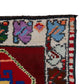 Bohemian Geometric Rainbow Runner Rug, Turkish Runner, Oushak Runner, Vintage Runner, Carpet Runner ,3x12 Rug runne, Boho rug,7787
