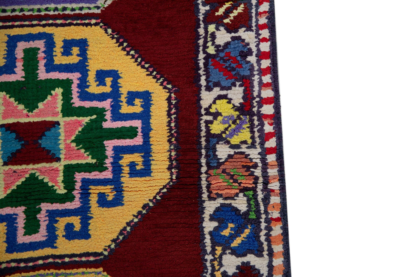 Bohemian Geometric Rainbow Runner Rug, Turkish Runner, Oushak Runner, Vintage Runner, Carpet Runner ,3x12 Rug runne, Boho rug,7787