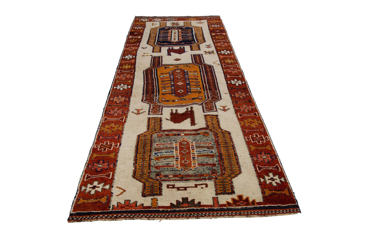 Long Wide Entryway Runner Rug, Carpet Runner, Hallway Oriental Narrow Runner Rug, 4x13 Rug, Turkish Rug , One of a kind Rug ,7798