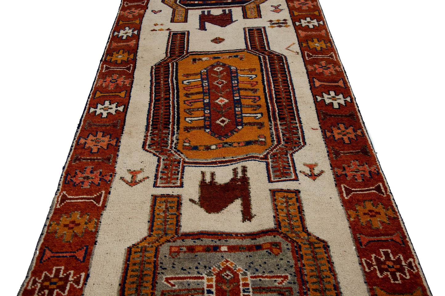Long Wide Entryway Runner Rug, Carpet Runner, Hallway Oriental Narrow Runner Rug, 4x13 Rug, Turkish Rug , One of a kind Rug ,7798