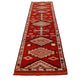 Antique Oriental Turkish Oushak Vintage Hallway Carpet Floor Entryway Kitchen One of a kind Boho Runner rug, 7794