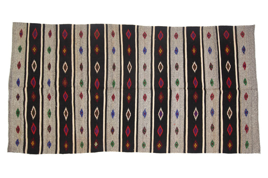 Turkish Vintage Kilim Rug, Entryway Handmade Area Rug, Organic Kilim ,Neutral,Flatweave Rug, Rustic Decor,6407