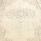 Turkish Oushak Rug 7x12, Large Vintage Beige Carpet Rug, Handmade Rug, Neutral Area rug, Farmhouse Rug, Unique rug, Area rug, 7003