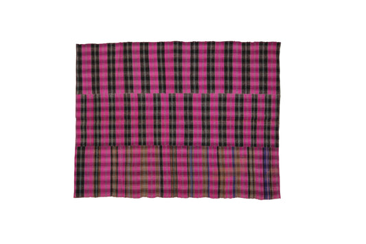 Pink Boho Fine Kilim rug, Check Pattern 6x8 Area Kilim rug, TURKİSH VİNTAGE RUG, Floor rug ,Unique rug, Old rug ,Plaid rug ,Chic rug,7260