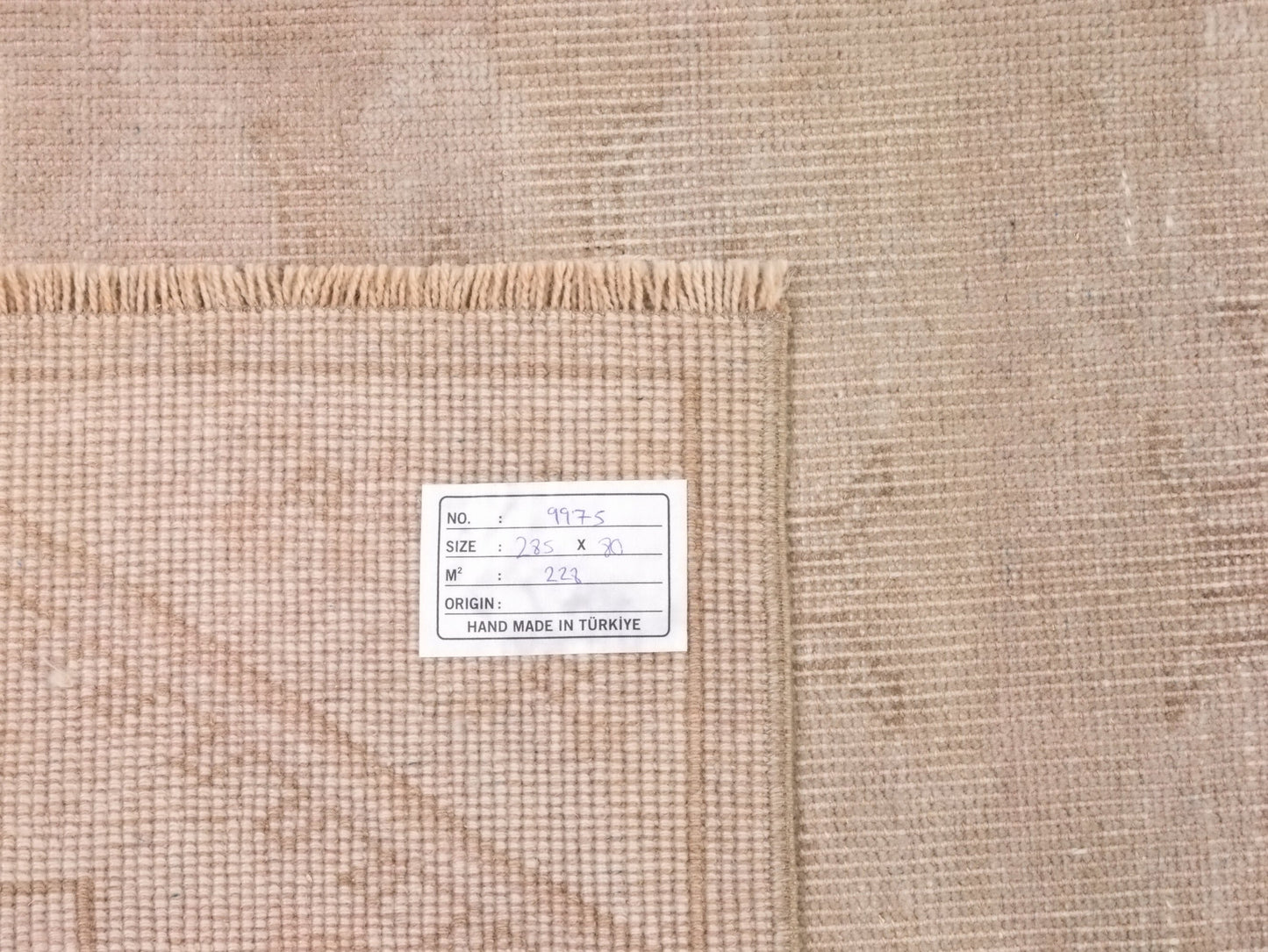Vintage Hallway Runner, Oushak Turkish Runner Rug, Carpet Runner, Rug Runner 3x10, Kitchen Runner Rug, Bedroom rug, Entryway Rug, 9975