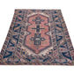 Geometric Turkish rug, Anatolia Rug, Oushak Rug, Vintage Rug, Unique rug, Wool rug, Handmade rug, Small rug 4x6, Entryway rug, 10034