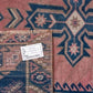 Geometric Turkish rug, Anatolia Rug, Oushak Rug, Vintage Rug, Unique rug, Wool rug, Handmade rug, Small rug 4x6, Entryway rug, 10034