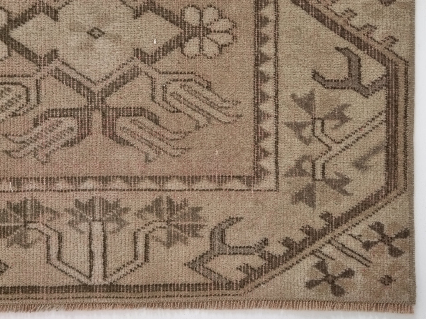 Pastel Oushak Rug, Vintage Rug, Neutral rug, Turkish rug, Carpet rug, Muted Rug, 3x5 Vintage rug, Small Beige rug 3x5, One of a kind, 9684
