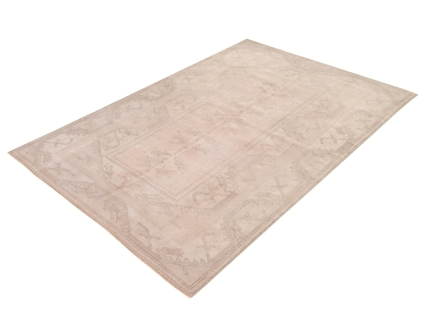Turkish rug, Vintage Rug, Faded rug, Antique Turkish rug, Muted Oushak Rug, Area rug 5x8, Carpet rug, Bedroom rug, Office Rug,10022