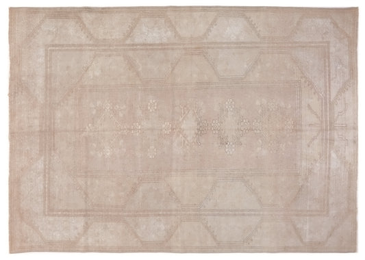 Muted Anatolia Oushak Rug, Small Vintage Carpet Rug, Handmade Wool Turkish rug 3x4, Bedroom rug, Turkish Carpet, Pastel Turkish Rug, 9044