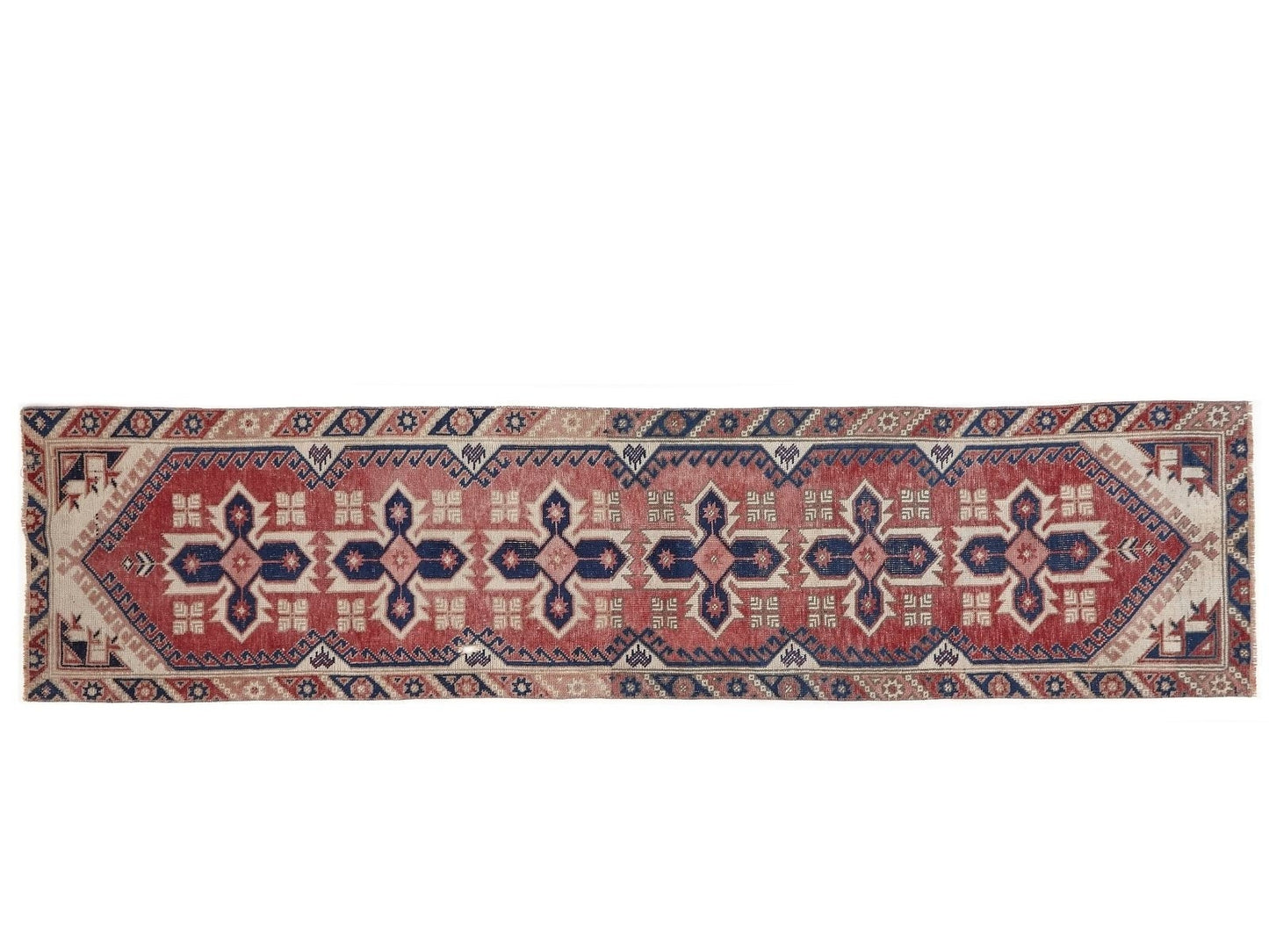 Anatolia Runner Rug 2x10 , Carpet runner, Turkish Oushak Vintage Runner Rug, Handmade Rug, Floor Runner rug, Hallway Rug, Kitchen rug, 9964