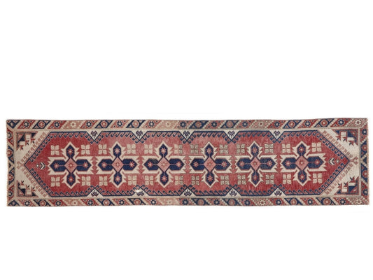 Anatolia Runner Rug 2x10 , Carpet runner, Turkish Oushak Vintage Runner Rug, Handmade Rug, Floor Runner rug, Hallway Rug, Kitchen rug, 9964