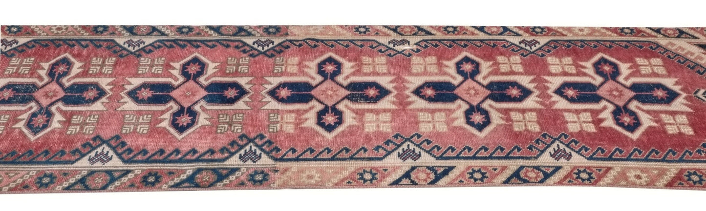 Anatolia Runner Rug 2x10 , Carpet runner, Turkish Oushak Vintage Runner Rug, Handmade Rug, Floor Runner rug, Hallway Rug, Kitchen rug, 9964