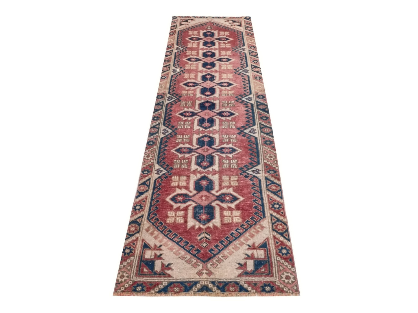 Anatolia Runner Rug 2x10 , Carpet runner, Turkish Oushak Vintage Runner Rug, Handmade Rug, Floor Runner rug, Hallway Rug, Kitchen rug, 9964
