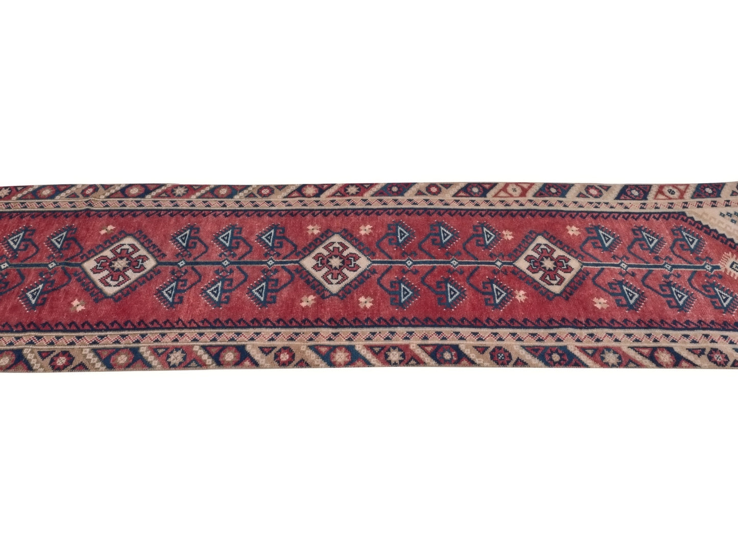 Turkish Anatolia Runner Rug, Oushak Runner, Carpet Runner, Vintage Runner, Hallway Rug, Kitchen rug, Rug Runner 2x9, Floor Rug Runner, 9963