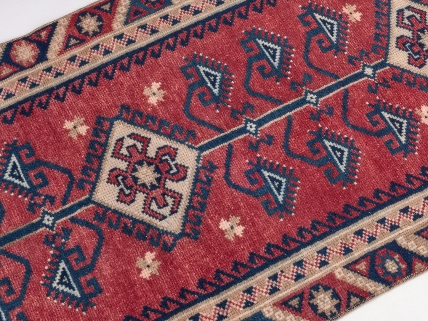 Turkish Anatolia Runner Rug, Oushak Runner, Carpet Runner, Vintage Runner, Hallway Rug, Kitchen rug, Rug Runner 2x9, Floor Rug Runner, 9963