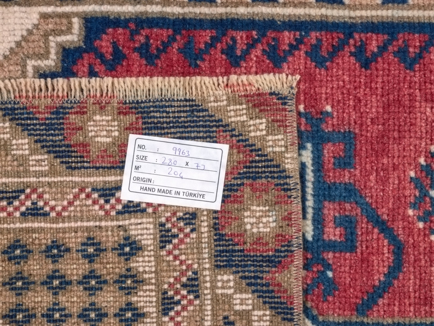Turkish Anatolia Runner Rug, Oushak Runner, Carpet Runner, Vintage Runner, Hallway Rug, Kitchen rug, Rug Runner 2x9, Floor Rug Runner, 9963