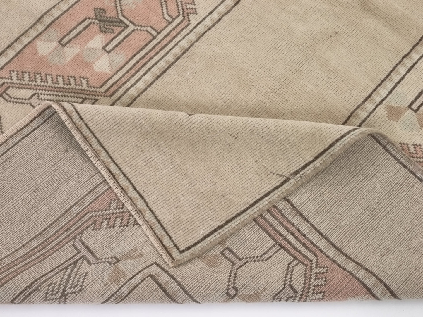 Neutral Oushak Rug, Turkish Rug Area, Vintage Rug Beige, 4x7 Rug, Handmade Anatolia Rug, Carpet rug, Muted Beige Faded Turkish Rug, 9669