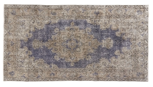 Navy Blue Oushak Rug, Turkish Rug, Vintage Rug, Handmade rug, Carpet rug, Area rug 4x7, One of a kind rug, Bedroom rug, Office rug, 9603