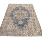 Navy Blue Oushak Rug, Turkish Rug, Vintage Rug, Handmade rug, Carpet rug, Area rug 4x7, One of a kind rug, Bedroom rug, Office rug, 9603