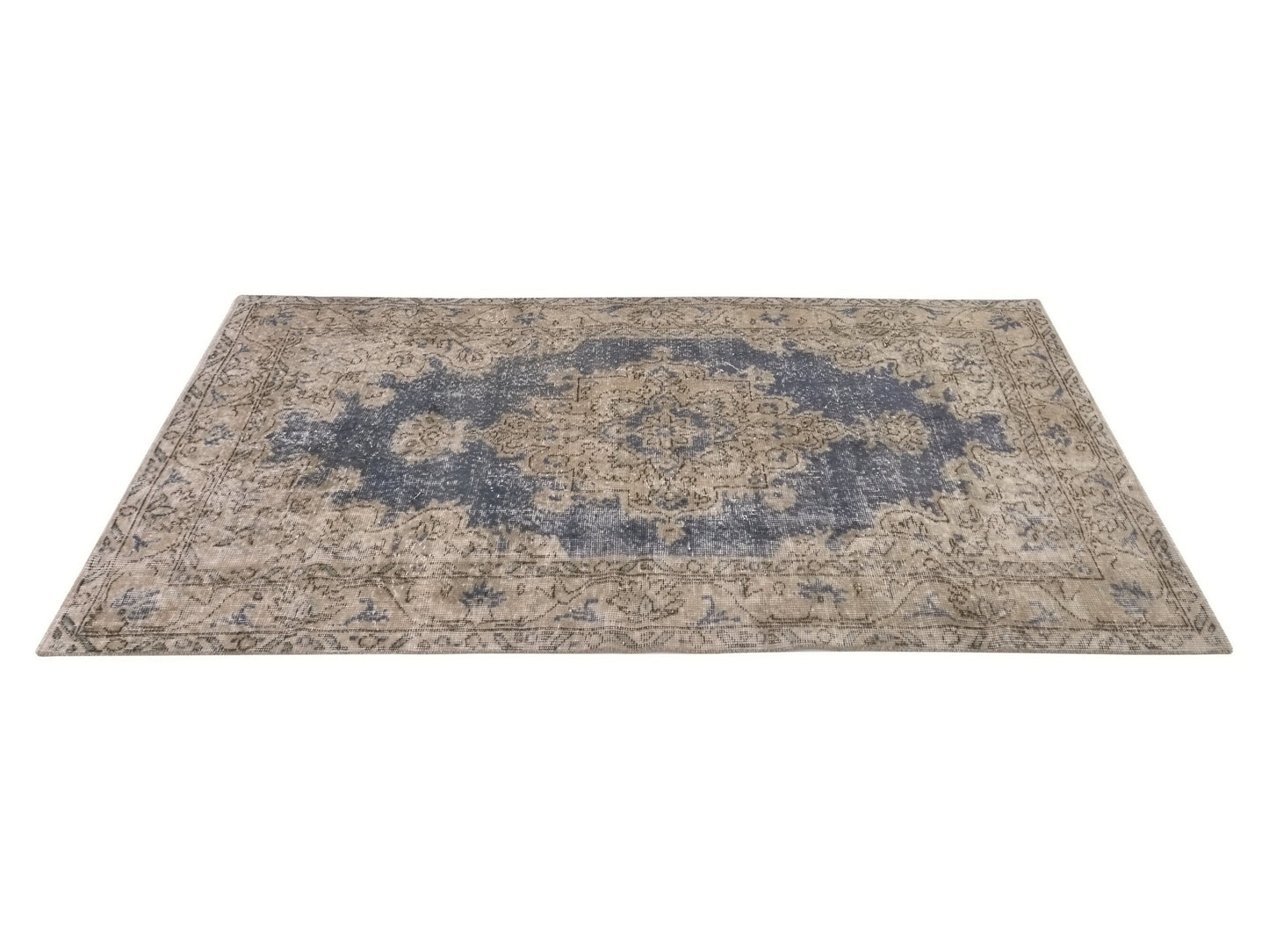 Navy Blue Oushak Rug, Turkish Rug, Vintage Rug, Handmade rug, Carpet rug, Area rug 4x7, One of a kind rug, Bedroom rug, Office rug, 9603
