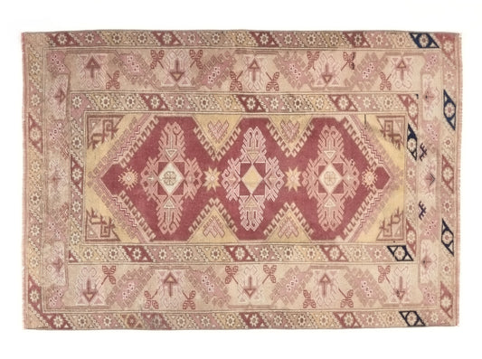 Turkish Rug, 4x6 Anatolia Rug, Vintage rug, Farmhouse rug, Handmade Rug, Carpet rug, Area Rug, Vintage rug, Antique rug, One of a kind,10073