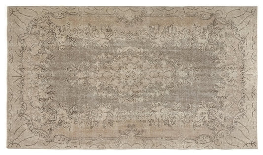 One of a kind Turkish rug, 5x8 Neutral Oushak Rug, Vintage rug Wool, Hand knotted Area Carpet Rug, Unique rug, Turkey rug, 9571