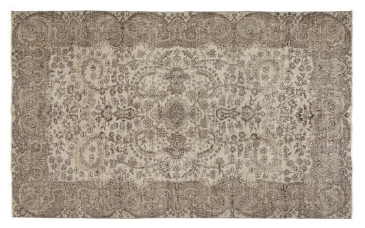 Turkish rug 5x8, Art deco Carpet rug, Oushak rug 5x8, Unique rug, Rare find Vintage rug, Turkey rug, Wool rug, One of a kind rug, 9568