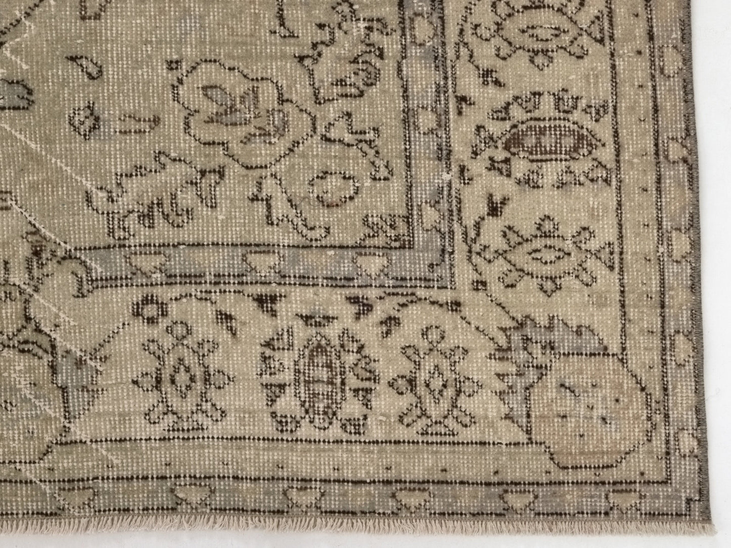 Antique Oushak Rug, Vintage Carpet Rug, Turkish Vintage Rug, Floral Rug, Old Handmade Area Rug, Primitive Rug, Unique rug, 6x10 Rug, 9561