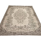 Unique Oushak Rug, Turkish Rug, Vintage rug, Neutral rug, Area rug 6x9, Handmade rug, Wool rug, Anatolia rug,Living room rug,Turkey rug,9579