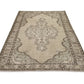 Area Rug 5x9, Turkish Vintage Rug, Oushak Carpet Rug, Neutral Handmade Rug, Living room rug, Turkey rug, Mid-Century Old Vintage Rug, 9560