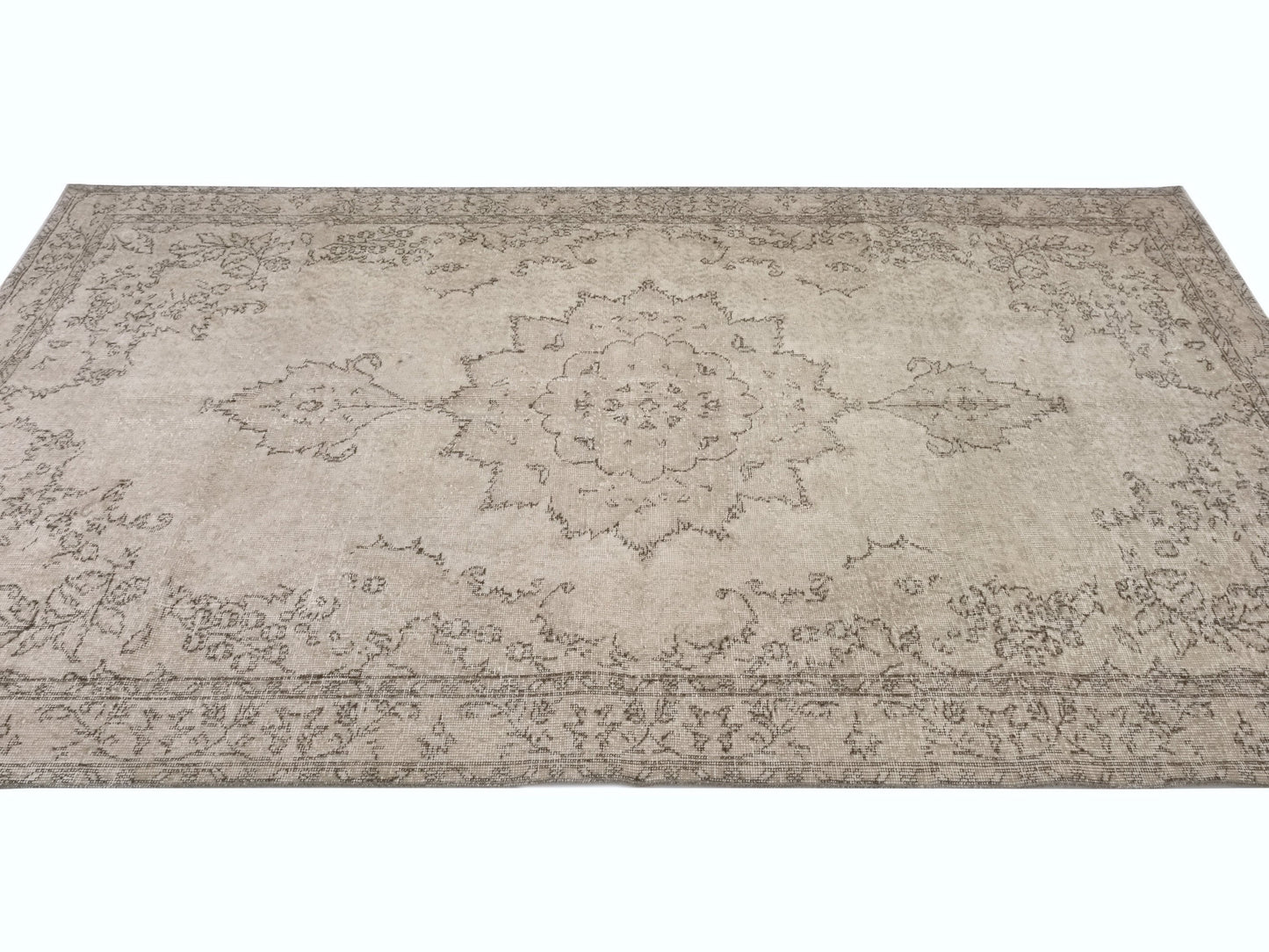 6x10 Rug Oushak, Turkish Vintage Rug, Beige Area Handmade Rug, Carpet rug, Wool Rug, Living room rug, Turkish Carpet, Anatolia rug, 9575