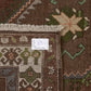Anatolia Brown Area Vintage Kars Rug, 6x10 Turkish Vintage Oushak RUg, Carpet Rug, Primitive Handmade Wool Rug, Living room rug, 9555