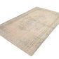 Turkish Neutral Rug, Vintage Rug, Area Rug, Beige Rug 6x9, Faded Rug, Muted Handmade Oushak Rug, Bedroom rug, Entryway rug, 9479