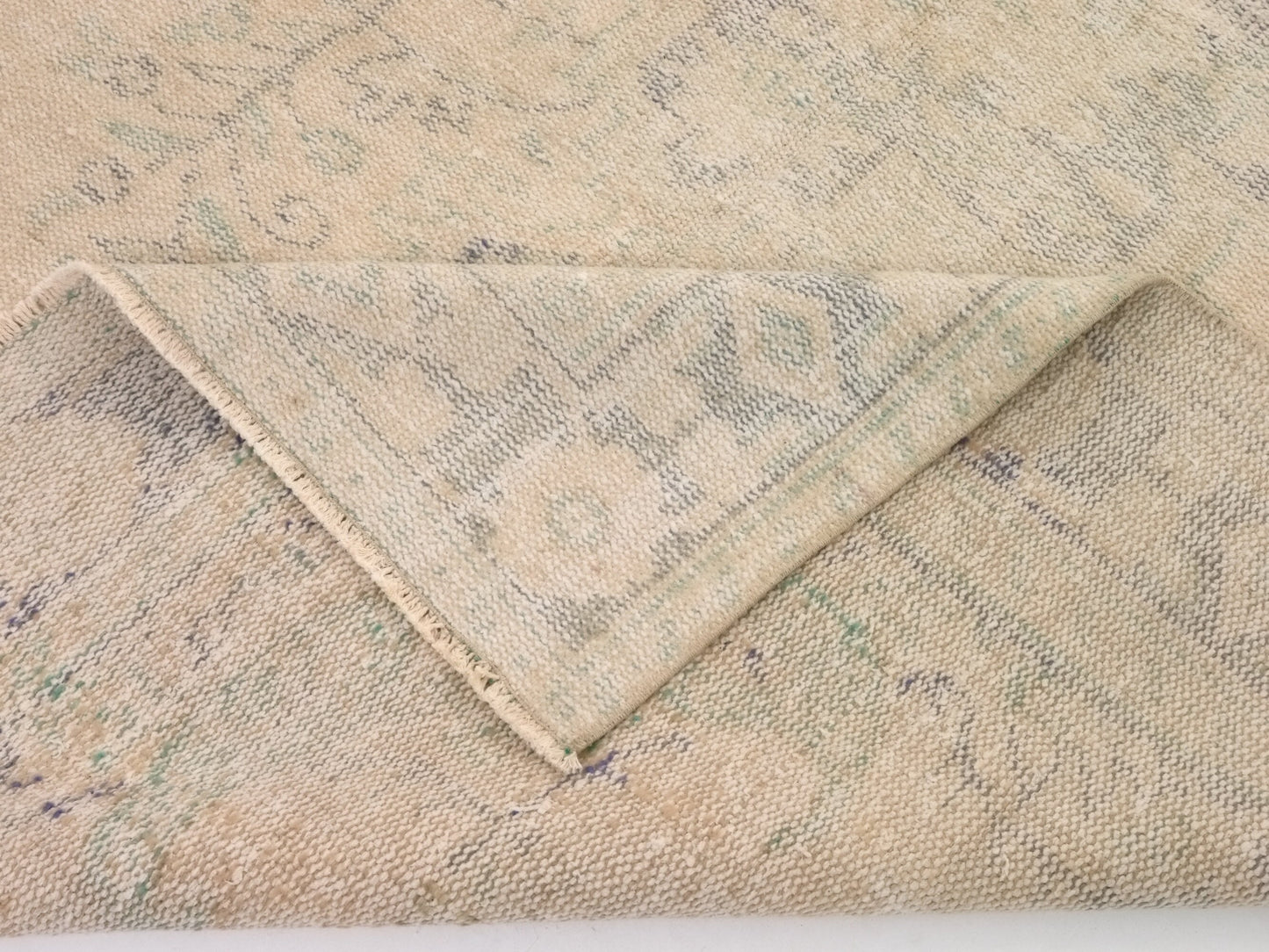 Muted Oushak Rug, Vintage Turkish Oushak Rug, 6x9 Turkish Rug, Beige Rug, Antique rug, Old Rug, Handmade rug,Area rug 7x10,Neutral rug,9483