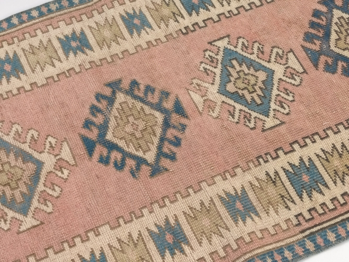Turkish Vintage Oushak Runner Rug, 3x9 Rug Runner, Carpet Runner, Entryway rug, Hallway rug, Kitchen rug, Runner, Anatolia rug, 9080