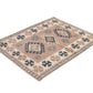 Geometric Turkish rug, Anatolia Rug, Oushak Rug, Vintage Rug, Unique rug, Wool rug, Handmade rug, Small rug 4x5, Entryway rug, 9066