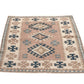 Geometric Turkish rug, Anatolia Rug, Oushak Rug, Vintage Rug, Unique rug, Wool rug, Handmade rug, Small rug 4x5, Entryway rug, 9066